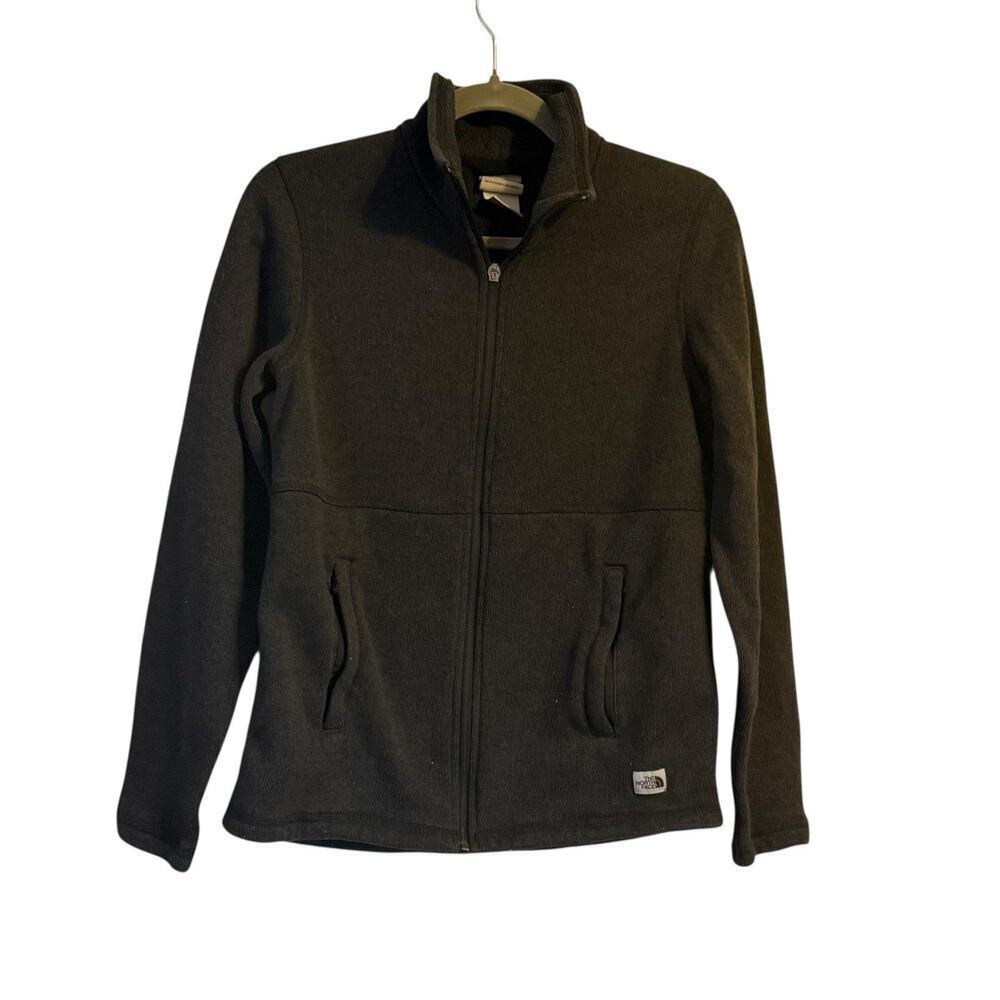 The North Face Women’s Full Zip Fleece Jacket Dark Gray Small Full Zip Up